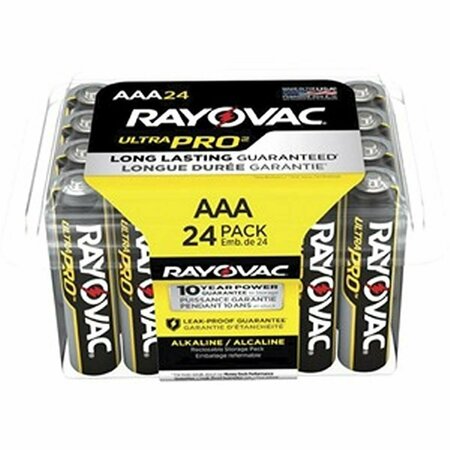 RAYOVAC AAA Battery, 24PK RAYALAAA24PPJ